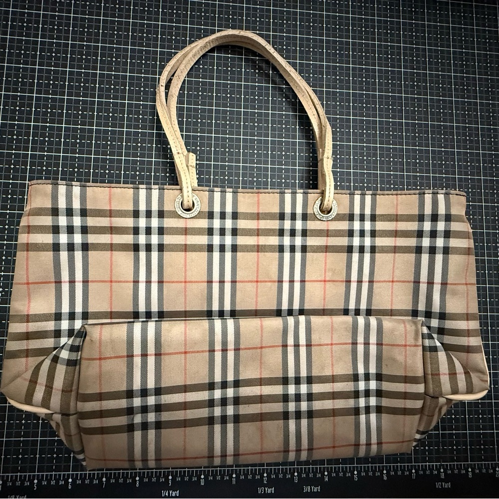 Plaid Beige Burberry London Tote Bag